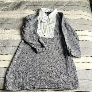 Combination structured satin effect Zara dress